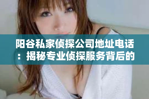 阳谷私家侦探公司地址电话：揭秘专业侦探服务背后的故事