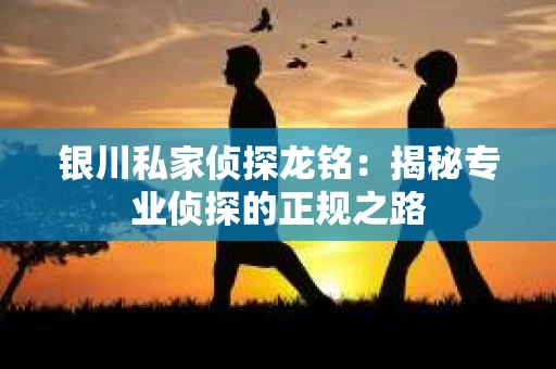 银川私家侦探龙铭：揭秘专业侦探的正规之路