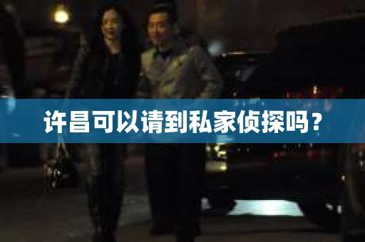 许昌可以请到私家侦探吗？