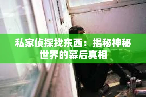 私家侦探找东西：揭秘神秘世界的幕后真相