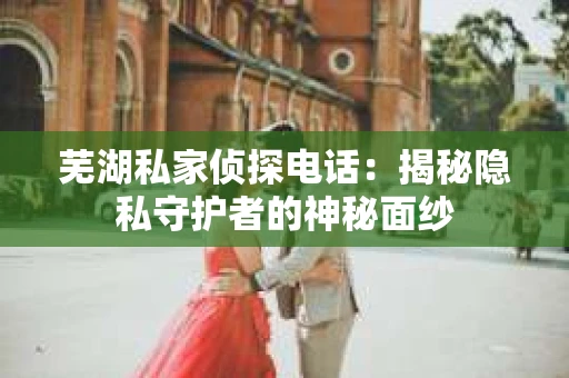 芜湖私家侦探电话：揭秘隐私守护者的神秘面纱