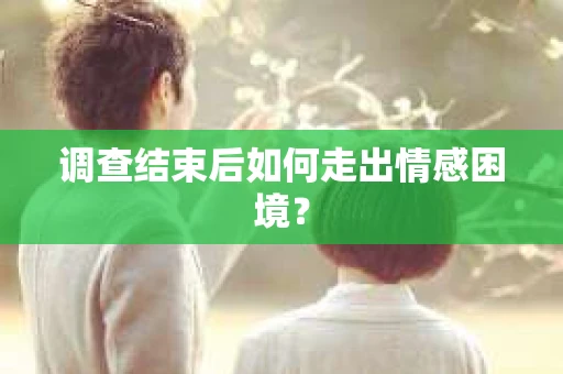 调查结束后如何走出情感困境? 调查结束后如何走出情感困境?